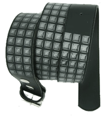 BELTS - STUDS PRINT BLACK
